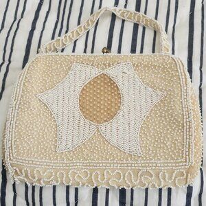 Vintage 1950's Walborg Beaded Clutch, Hand Made In Belgium